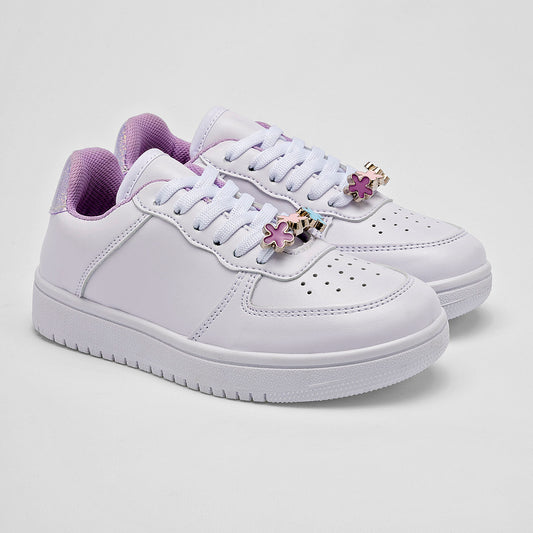 TENIS NIÑA URBANO LEDS 12038 BLANCO LILA