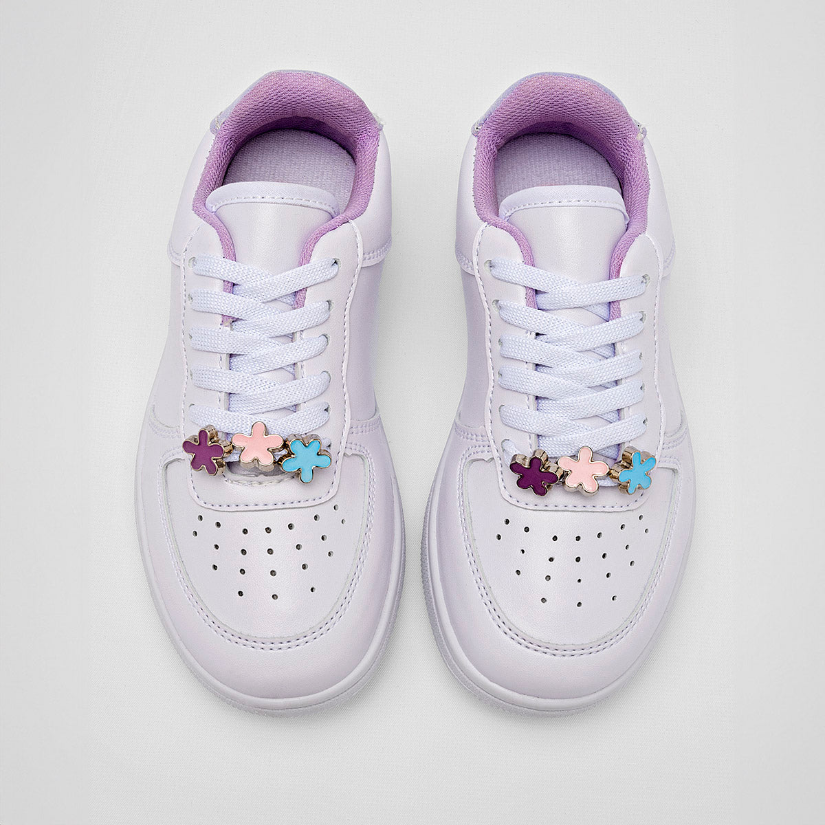 TENIS NIÑA URBANO LEDS 12038 BLANCO LILA