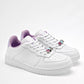 TENIS URBANO MUJER LEDS 12038 BLANCO LILA