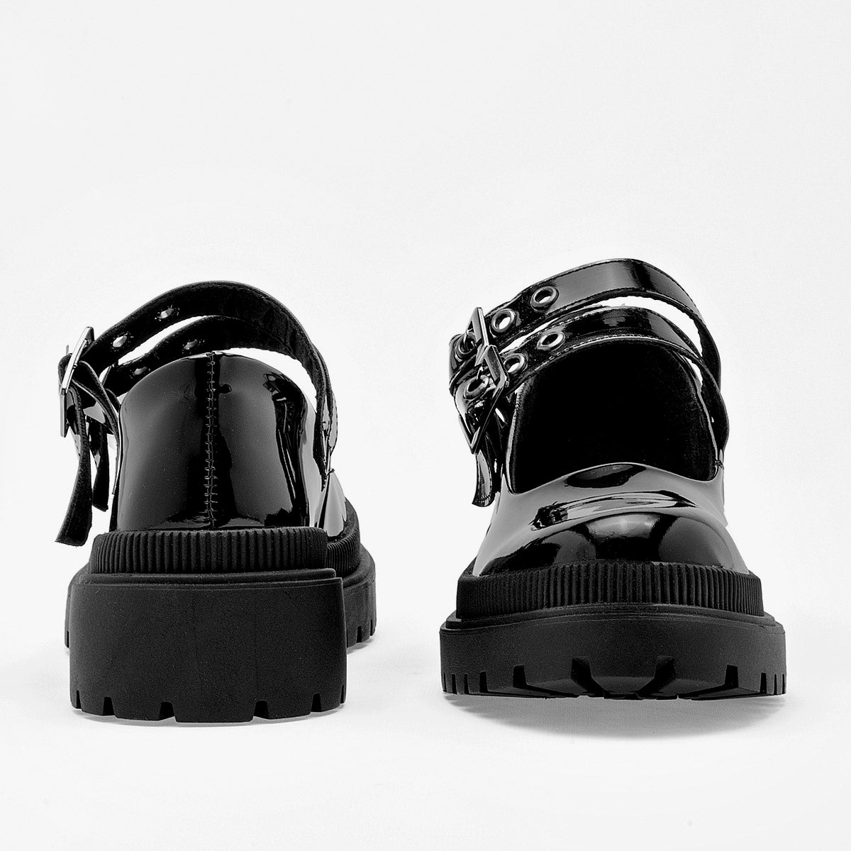 ZAPATO CASUAL MUJER NIÑAS FASHION 1516 NEGRO CHAROL