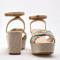 Zapatilla Abierta Tacon 8cm Moramora Mujer Xce Multicolor