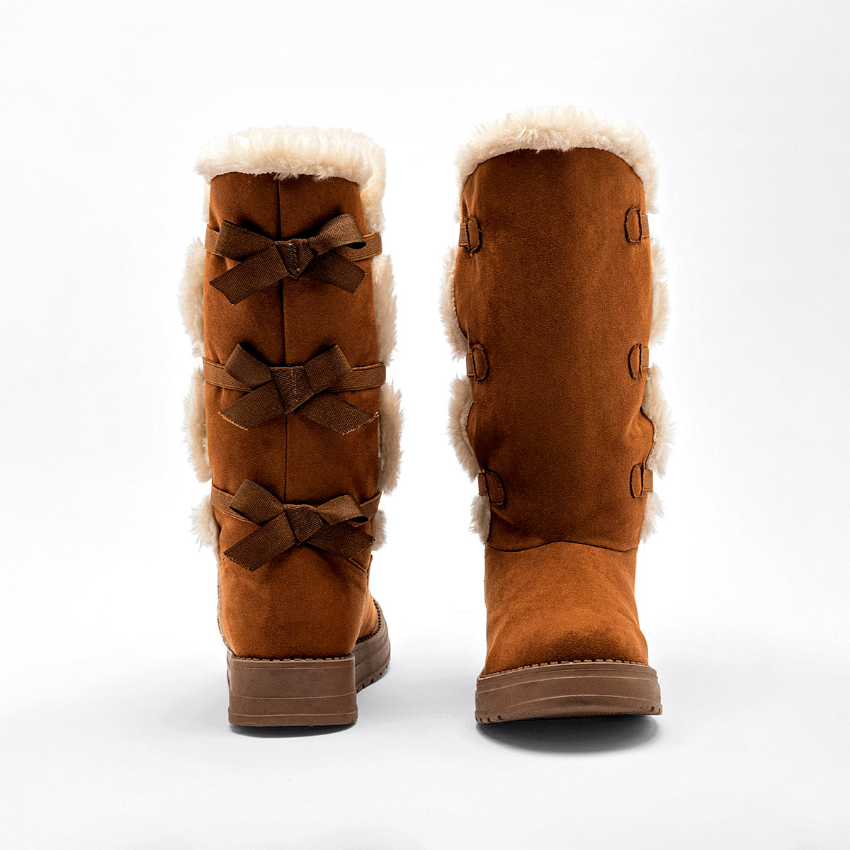 Bota Larga Nieve Rojo Cereza Para Mujer Ce Color Camel