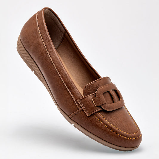 Flats Casual Gilardi Para Mujer 8524 Color Camel