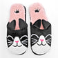PANTUFLA MUJER HUARACHETAS PZ2030 NEGRO BLANCO