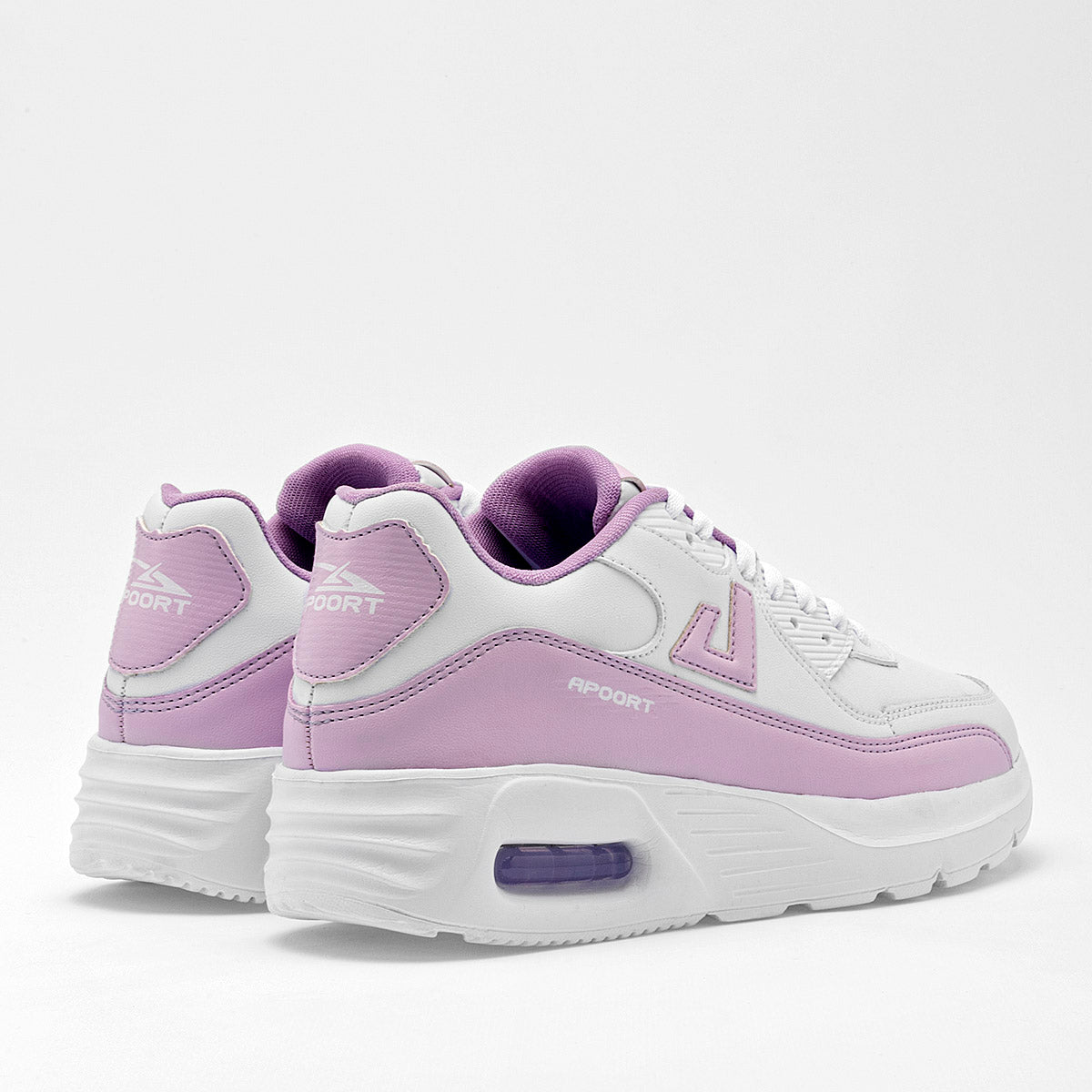 TENIS URBANO MUJER APOORT A5013 BLANCO LILA