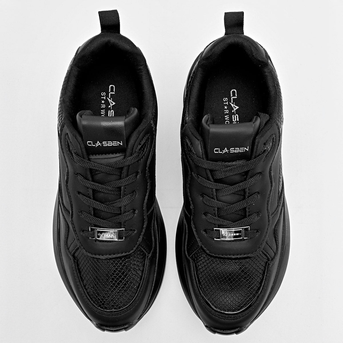 TENIS URBANO MUJER CLASBEN NEO NEGRO