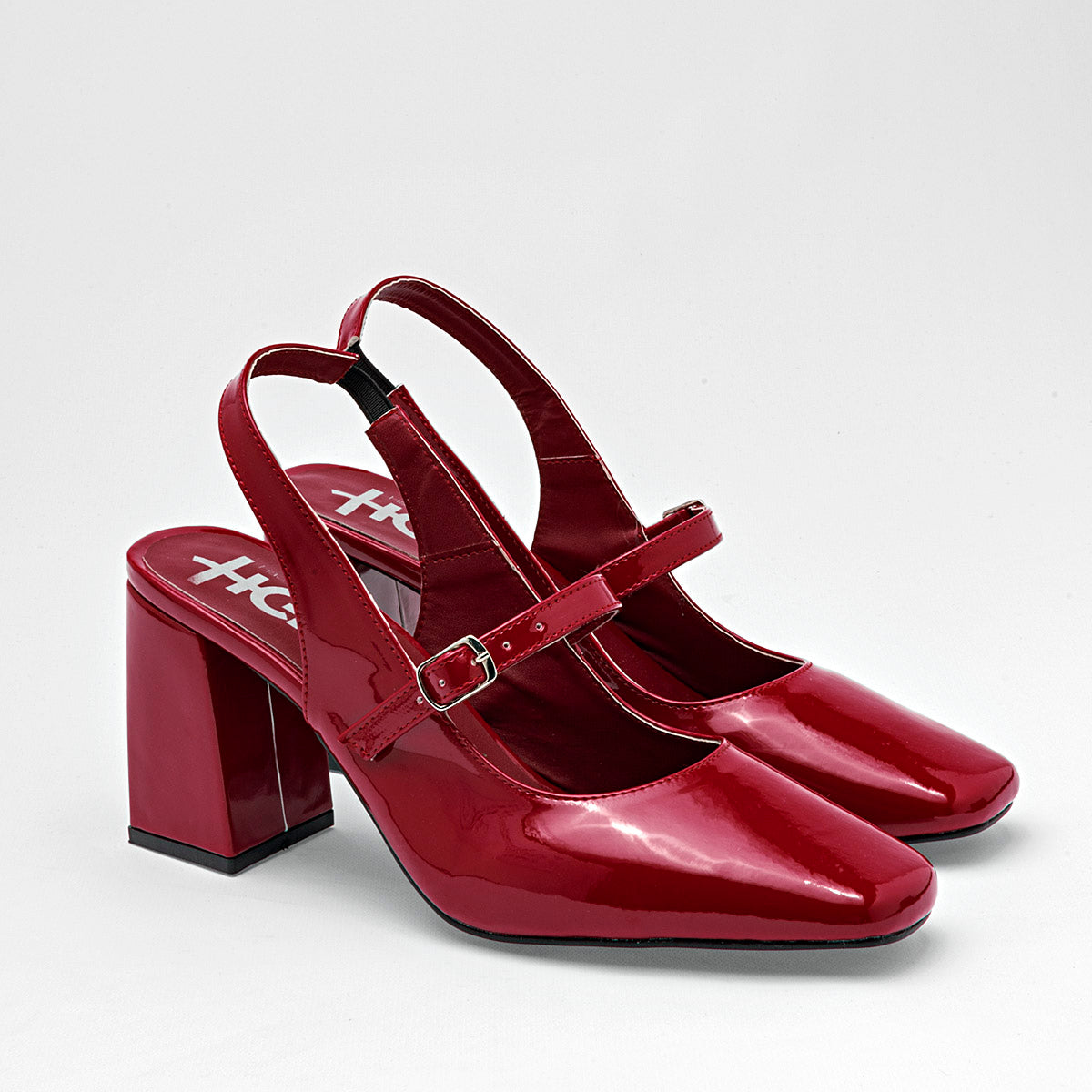 Zapatilla En Charol Tacon 8cm Hg Para Mujer Ce Color Rojo