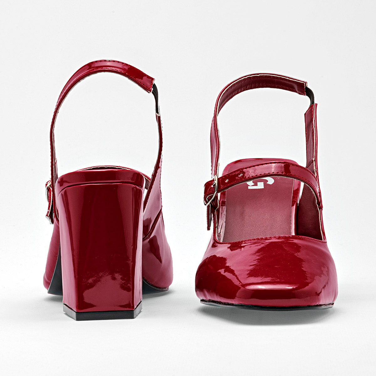 Zapatilla En Charol Tacon 8cm Hg Para Mujer Ce Color Rojo