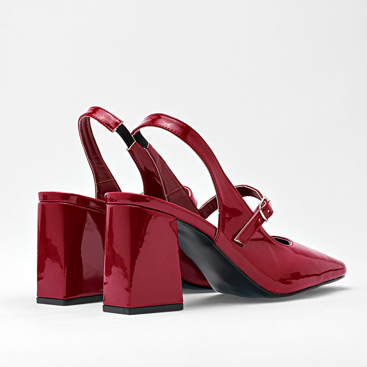 Zapatilla En Charol Tacon 8cm Hg Para Mujer Ce Color Rojo