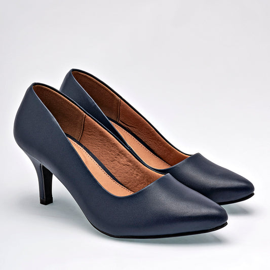 Zapatilla Tacon 7cm Lady Paulina Mujer 22901 Color Marino