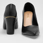 Zapatilla Tacon 8 Cm Lady Paulina Mujer 35701 Color Negro