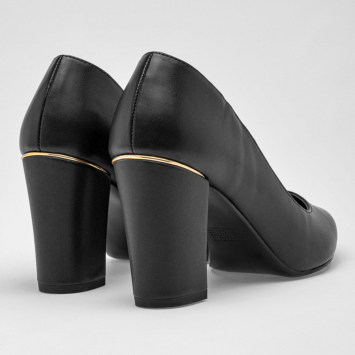 Zapatilla Tacon 8 Cm Lady Paulina Mujer 35701 Color Negro