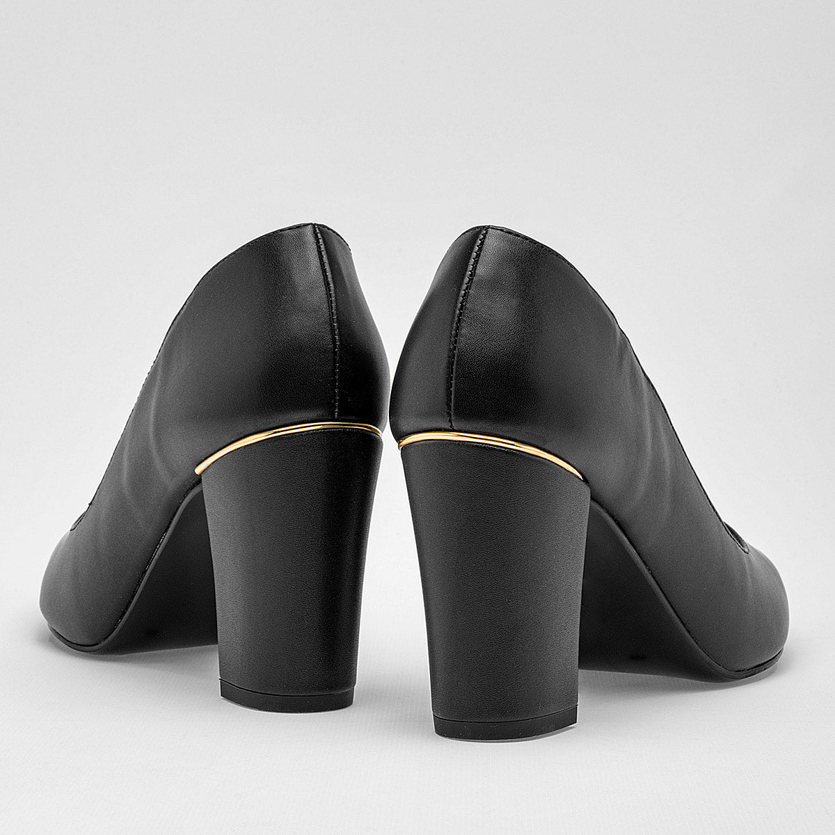 Zapatilla Tacon 8 Cm Lady Paulina Mujer 35701 Color Negro