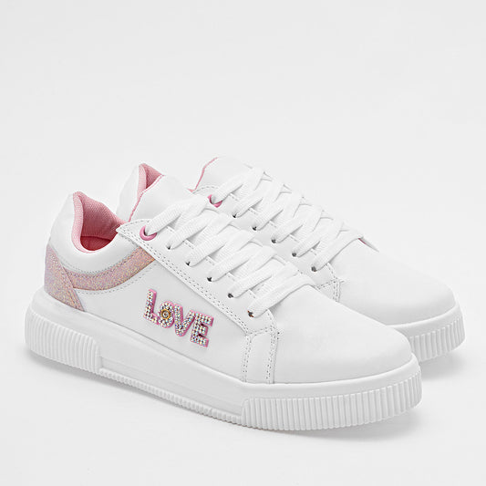 TENIS URBANO MUJER LIZBO 048 BLANCO ROSA