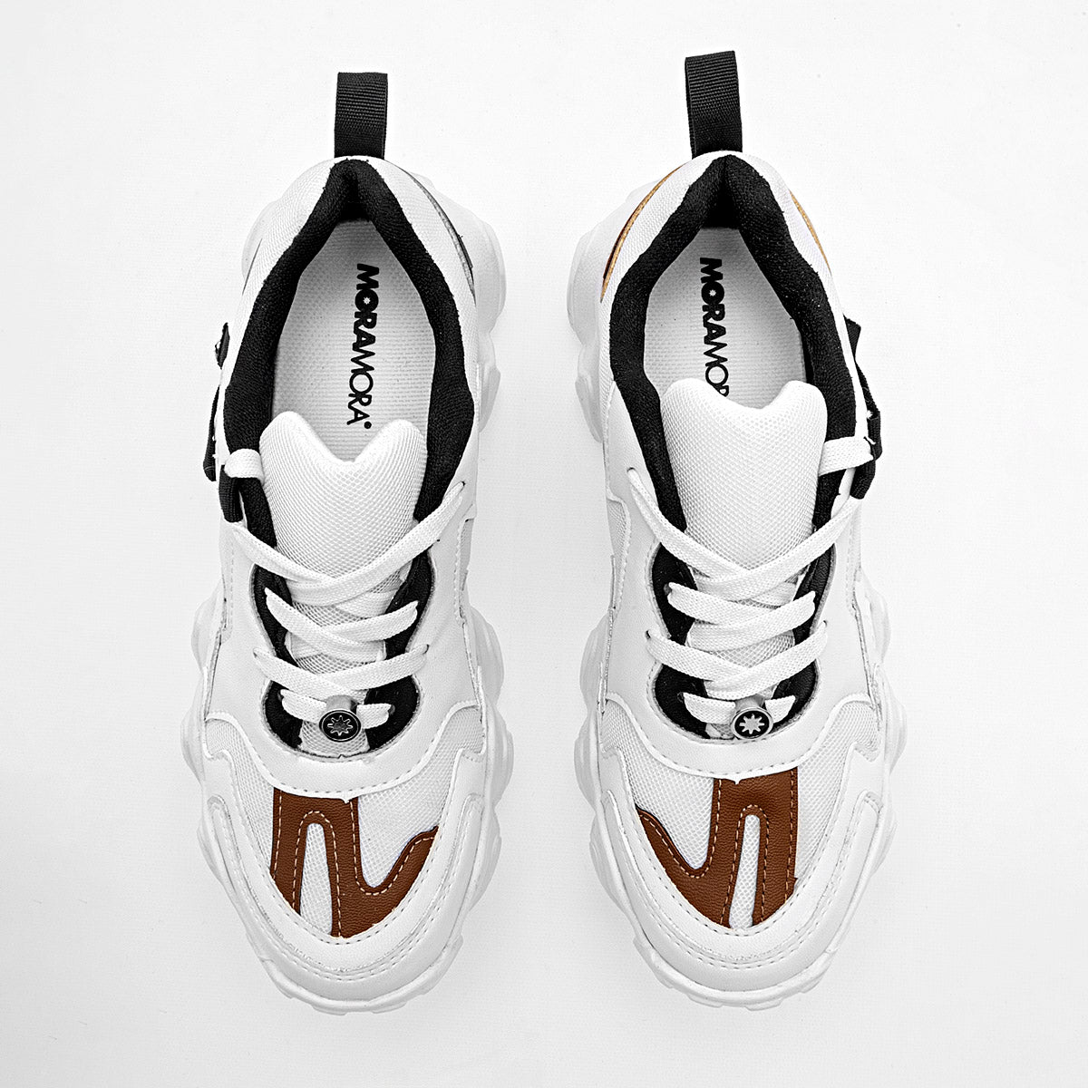 TENIS URBANO MUJER MORAMORA EIZA BLANCO CAMEL AZUL