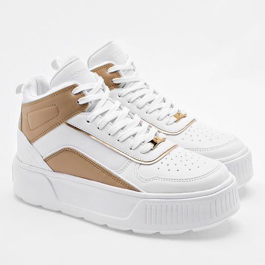 TENIS URBANO MUJER MORAMORA KIMA BLANCO BEIGE