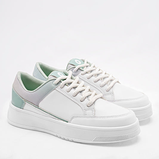 TENIS URBANO MUJER MORAMORA MAKY BLANCO VERDE