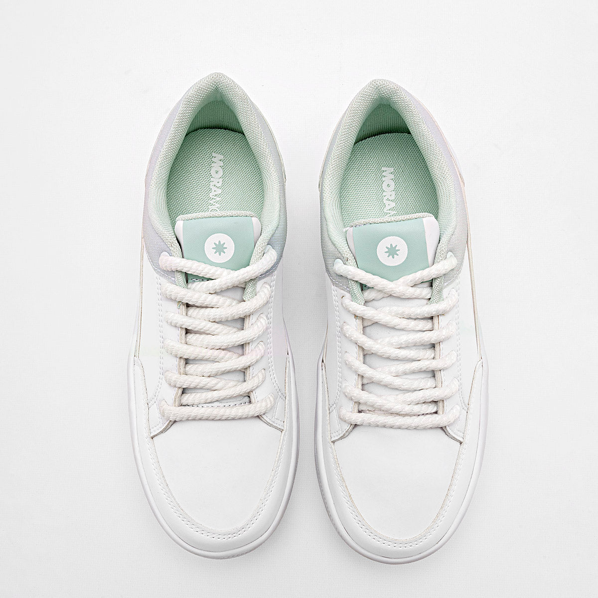 TENIS URBANO MUJER MORAMORA MAKY BLANCO VERDE