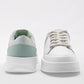 TENIS URBANO MUJER MORAMORA MAKY BLANCO VERDE