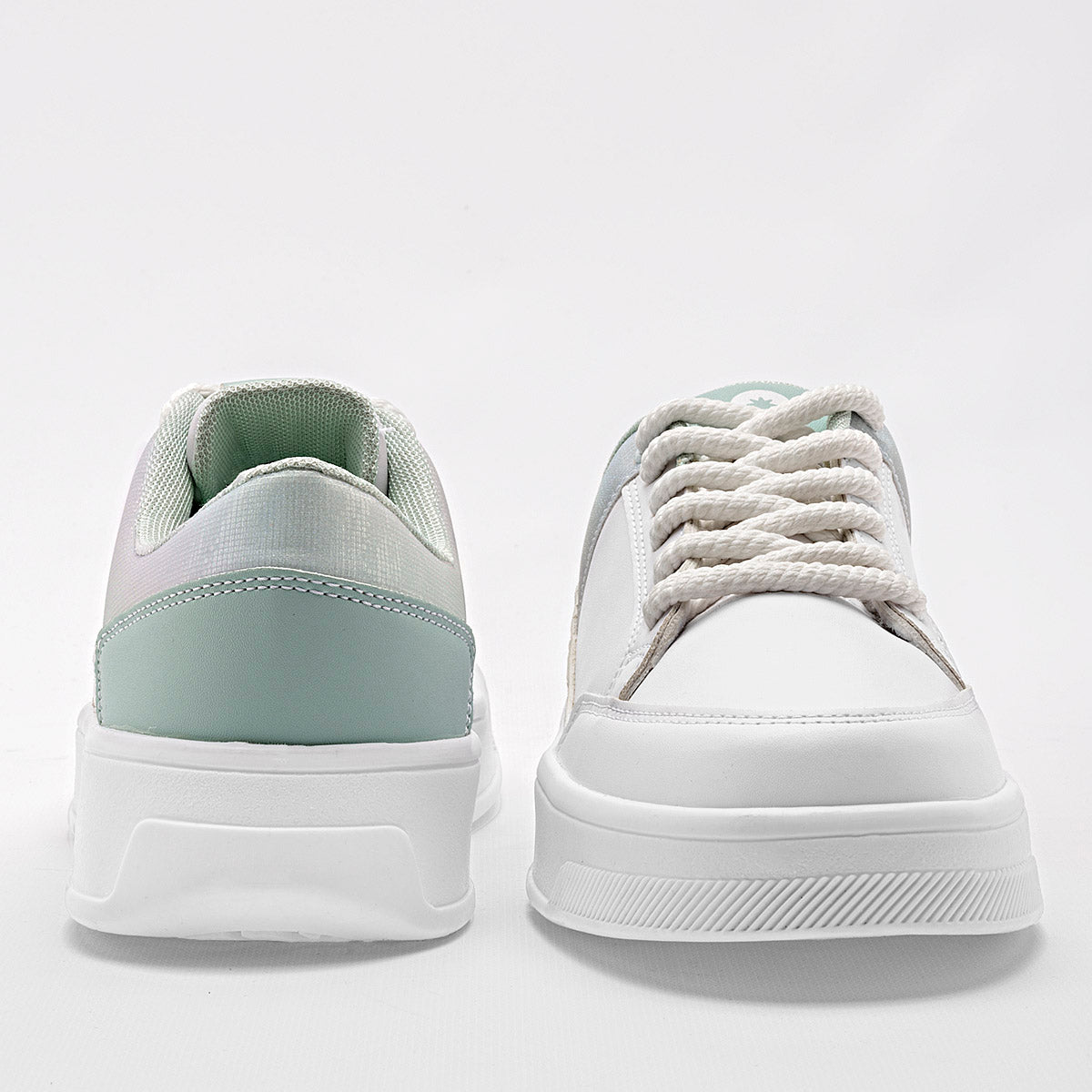 TENIS URBANO MUJER MORAMORA MAKY BLANCO VERDE