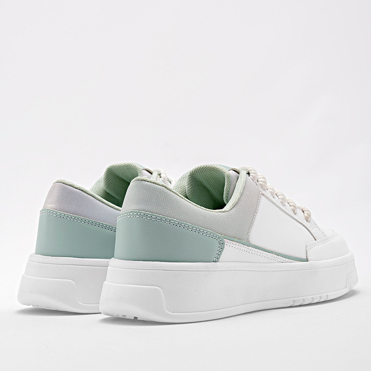 TENIS URBANO MUJER MORAMORA MAKY BLANCO VERDE