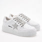 TENIS URBANO MUJER MORAMORA MARU BLANCO PLATA