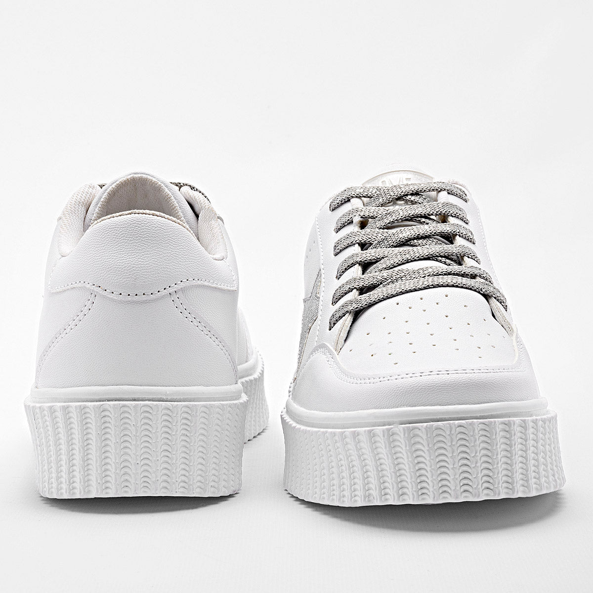TENIS URBANO MUJER MORAMORA MARU BLANCO PLATA