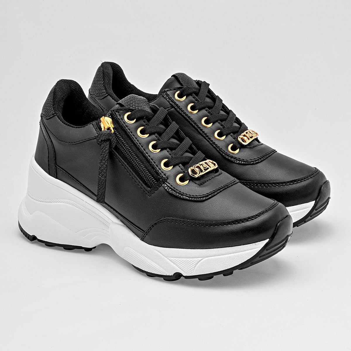TENIS URBANO MUJER MORAMORA BRENDA NEGRO