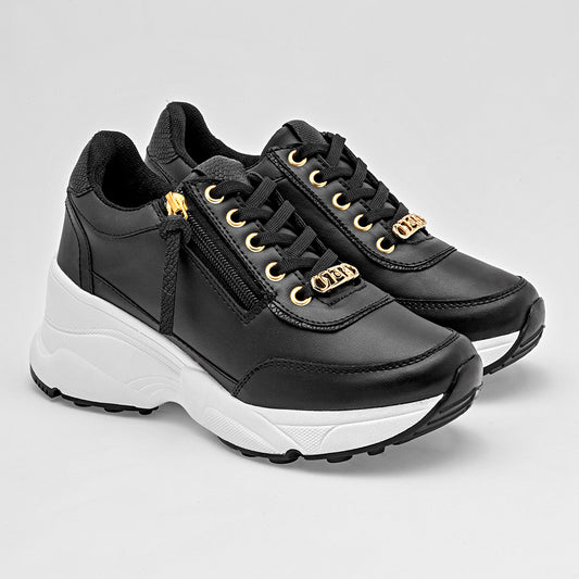 TENIS URBANO MUJER MORAMORA BRENDA NEGRO