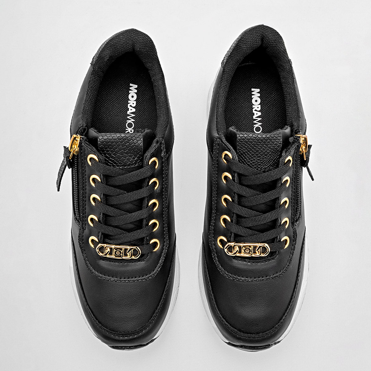 TENIS URBANO MUJER MORAMORA BRENDA NEGRO