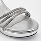 Zapatilla Para Fiesta Stella Para Mujer 1092 Color Plata