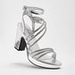 Zapatilla Para Fiesta Stella Para Mujer 1092 Color Plata