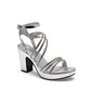 Zapatilla Para Fiesta Stella Para Mujer 1092 Color Plata