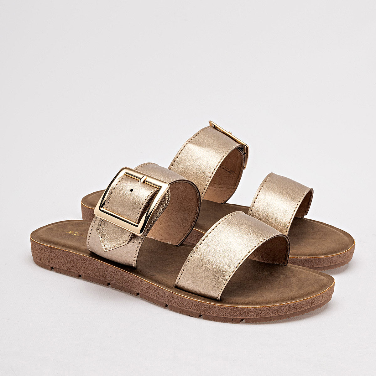 Sandalia Top Moda Para Mujer Xce Color Oro