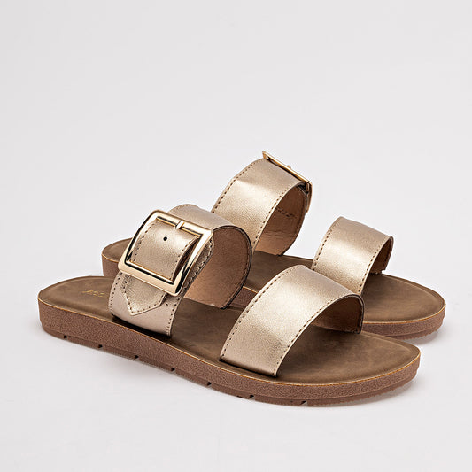 Sandalia Top Moda Para Mujer Xce Color Oro