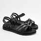Top Moda Mujer Sandalia Piso Abierto 4151 Negro