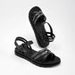 Top Moda Mujer Sandalia Piso Abierto 4151 Negro