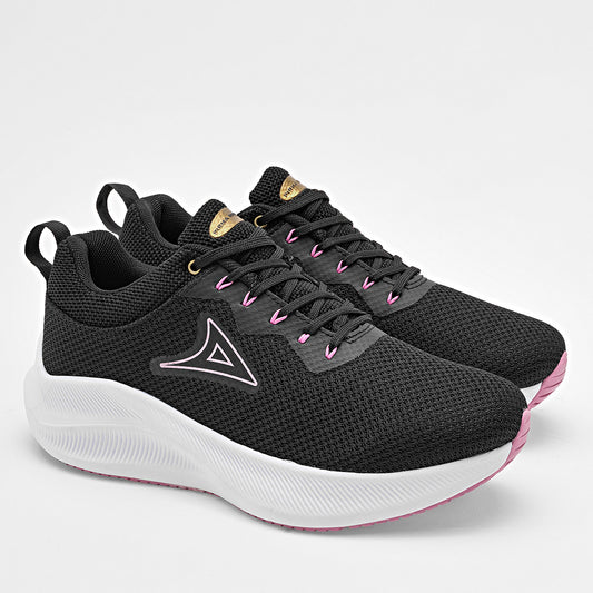 TENIS DEPORTIVO MUJER PIRMA 4030 NEGRO ROSA