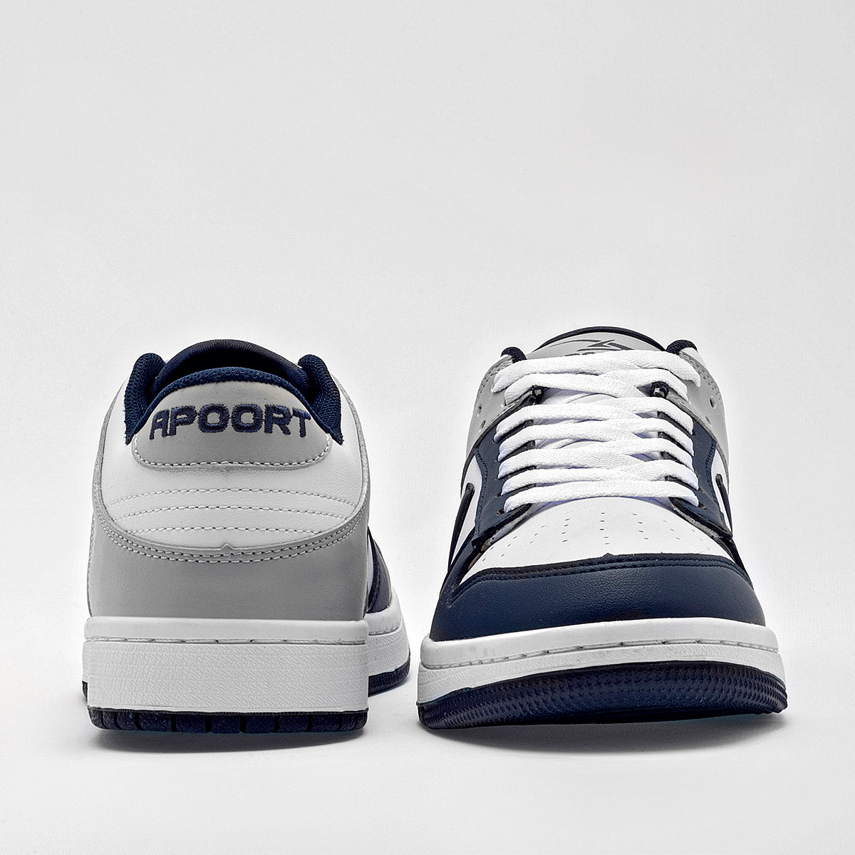 TENIS URBANO JUVENIL APOORT A5016 BLANCO MARINO GRIS