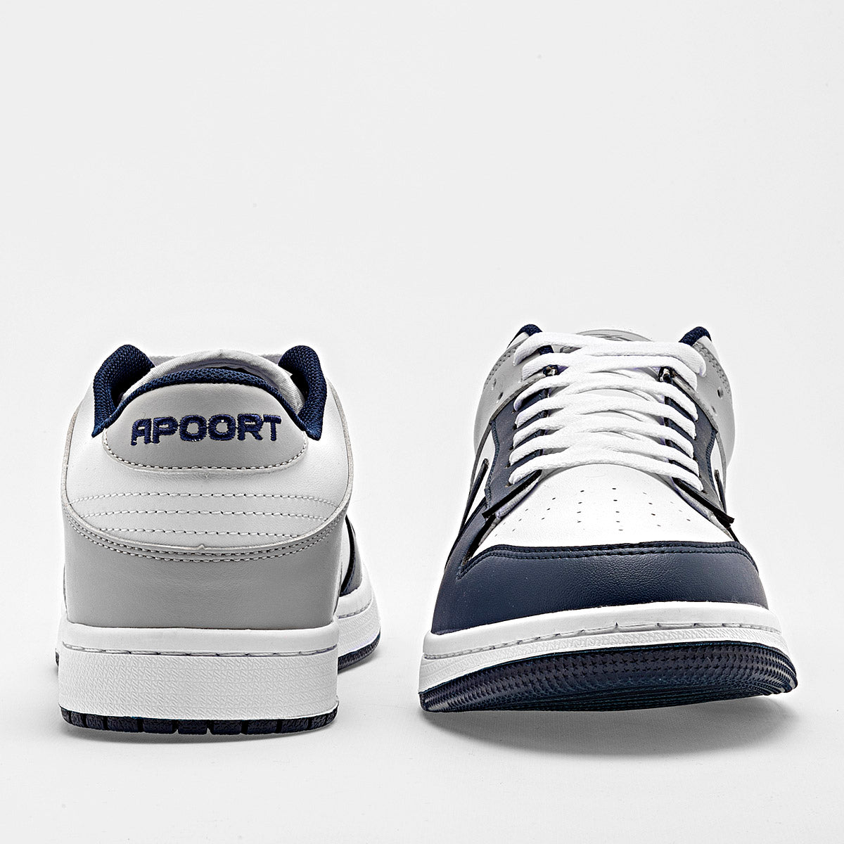 TENIS URBANO HOMBRE APOORT A5016 BLANCO MARINO GRIS