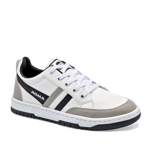 TENIS URBANO JUVENIL BUCKLER ROMACHOCL BLANCO GRIS NEGRO