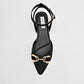 Flats Destalonada Lady One Para Mujer NW2627 Color Negro