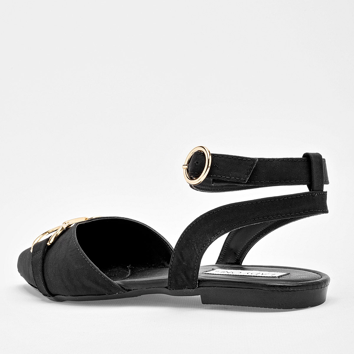 Flats Destalonada Lady One Para Mujer NW2627 Color Negro