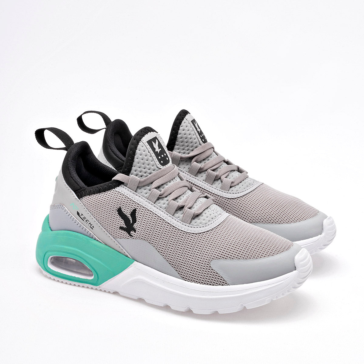 TENIS URBANO JUVENIL AMERICAN FIRE A080 GRIS NEGRO