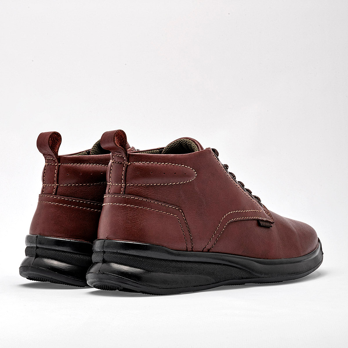 Bota de piel para Hombre marca Verde Tabaco Café