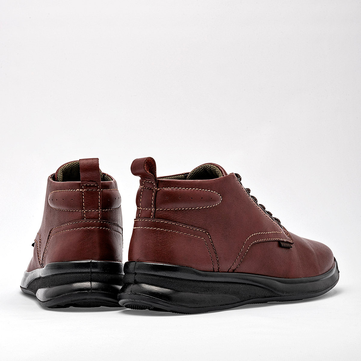 Bota de piel para Hombre marca Verde Tabaco Café