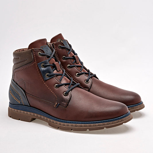 Botin Casual Negro Total Para Hombre Cf Color Cafe Marino