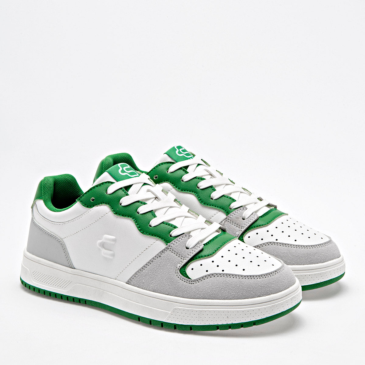 TENIS URBANO HOMBRE CHARLY 1087056004 BLANCO GRIS VERDE