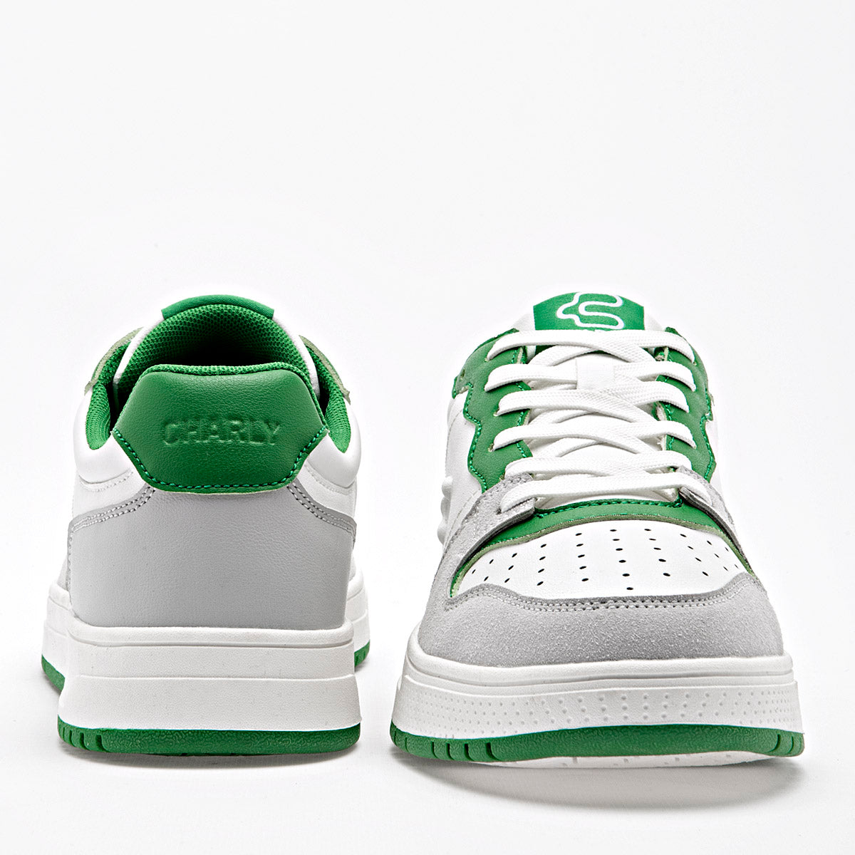 TENIS URBANO HOMBRE CHARLY 1087056004 BLANCO GRIS VERDE