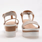 SANDALIA MUJER LADY ONE GR6248 BLANCO BEIGE